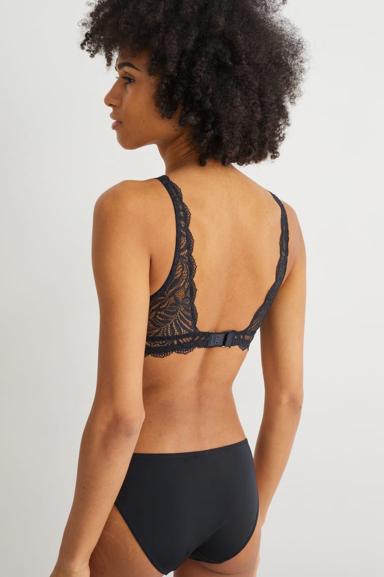  Noir Sous Vêtement C&A Bralette - france UJH-1187006