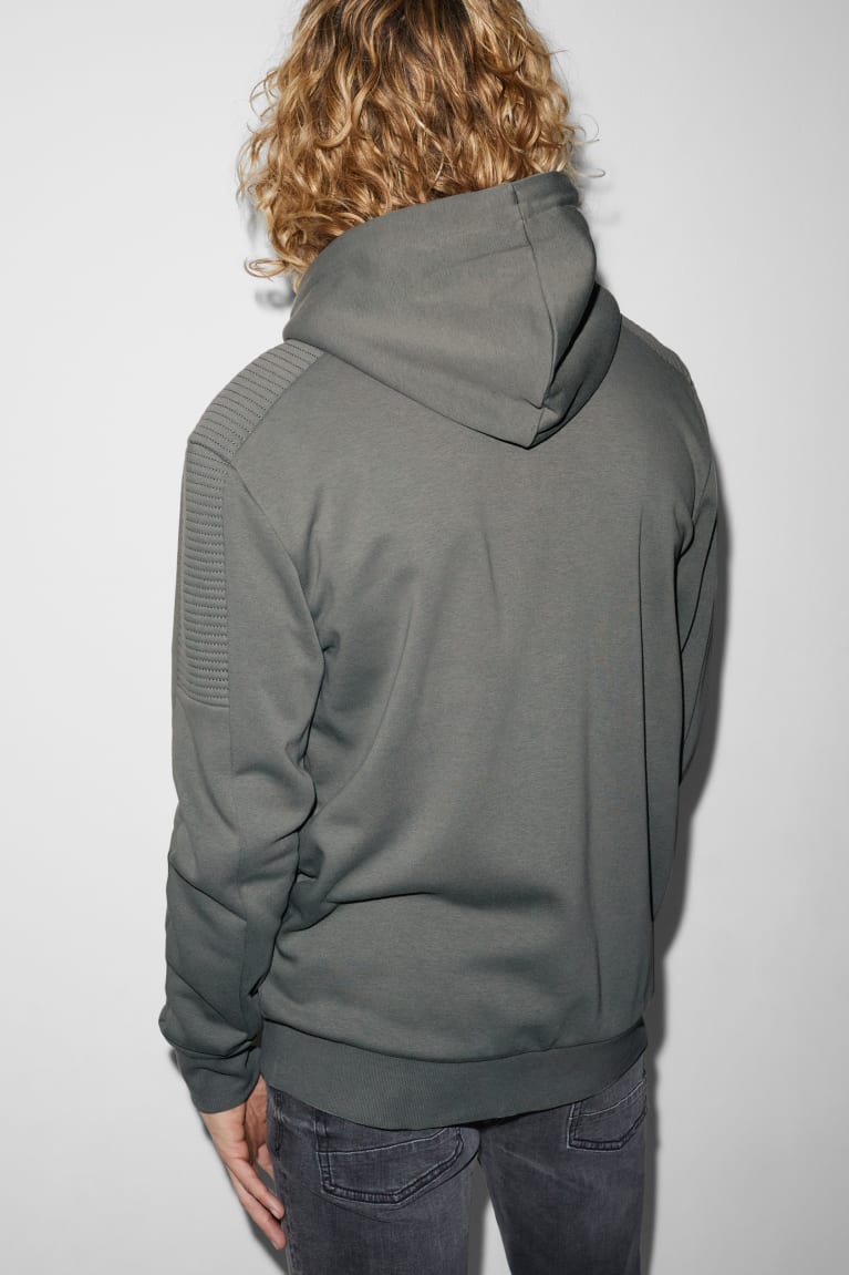  Grise Sweats C&A Zip-through With Hood - france VLW-9043745