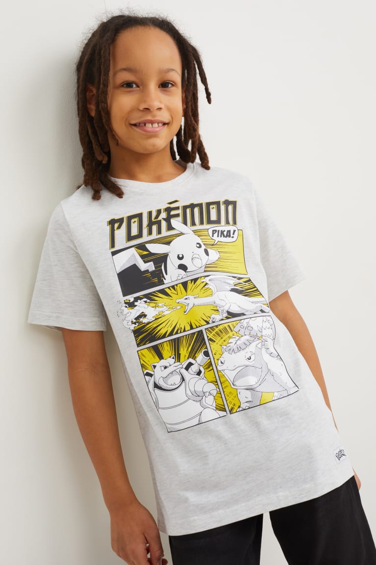  Grise Clair T Shirts C&A Pokémon Sleeve - france BHW-9776642