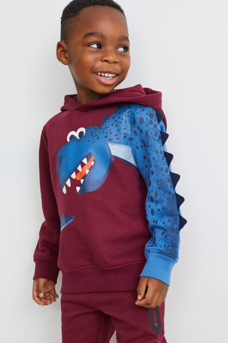  Bordeaux Hauts C&A Multipack Of 2 Dinosaur And Long Sleeve - france RZW-1273794