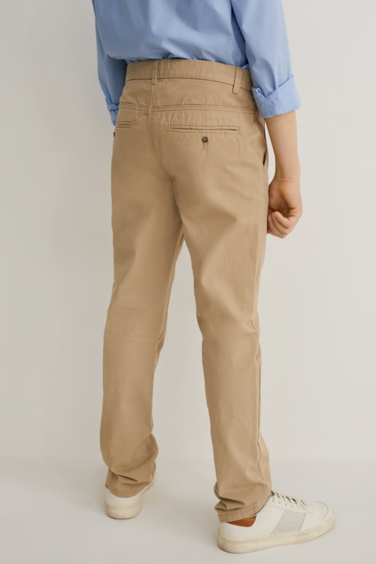  Beige Pantalons C&A Chinos Regular Fit - france ZRR-8195139