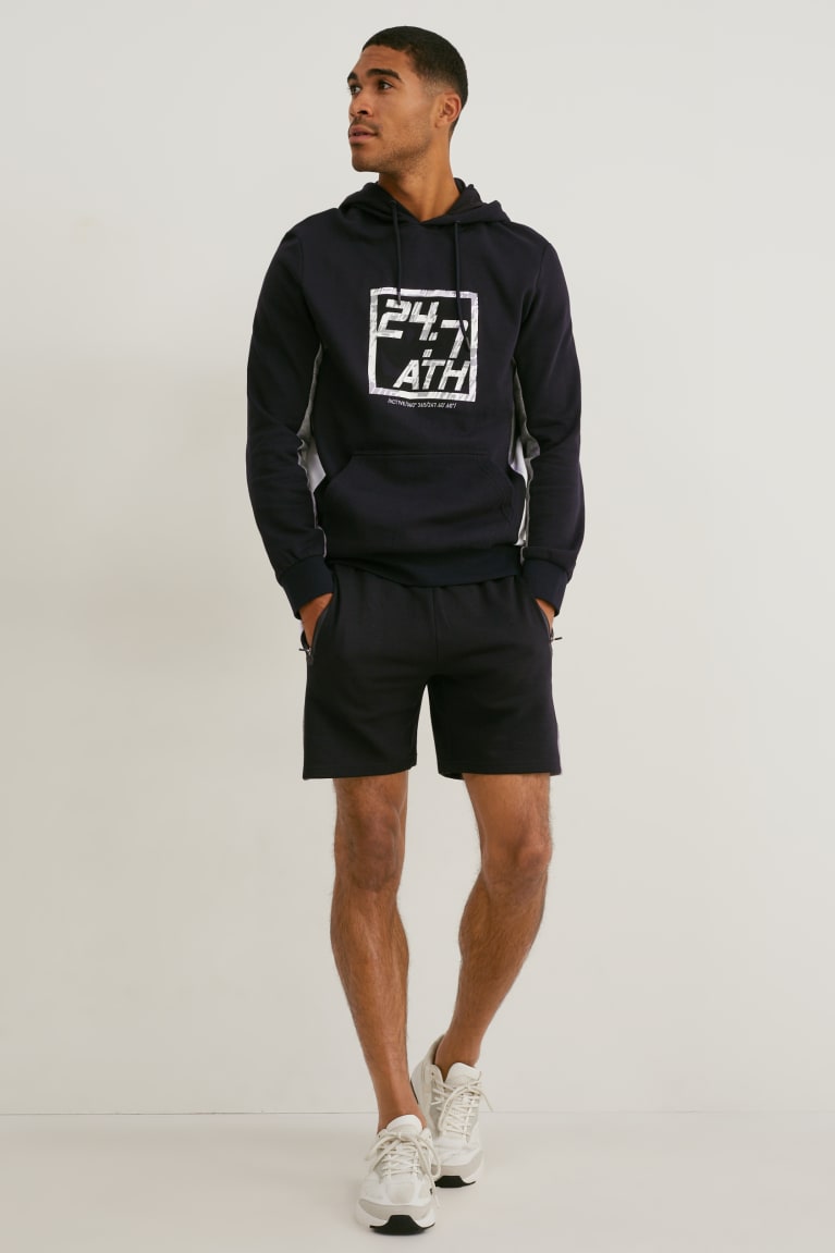  Noir Shorts C&A Sweat - france NVM-5077583