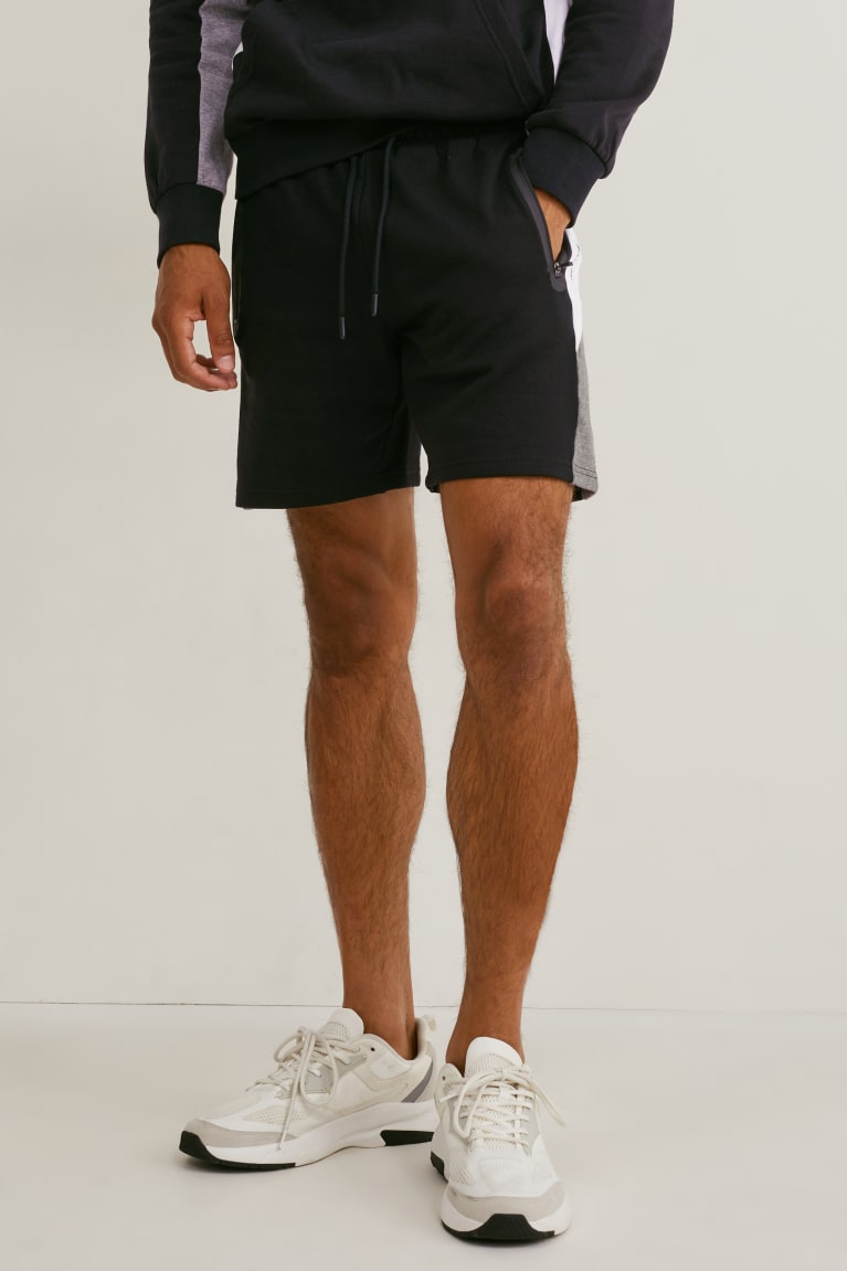  Noir Shorts C&A Sweat - france NVM-5077583