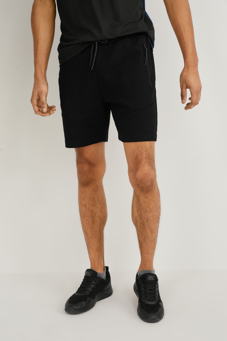  Noir Shorts C&A Sweat - france OOP-0755413