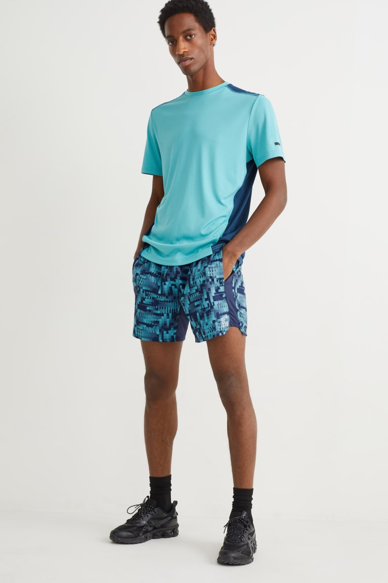  Bleu Bleu Foncé Shorts C&A Active - france QXI-8942226