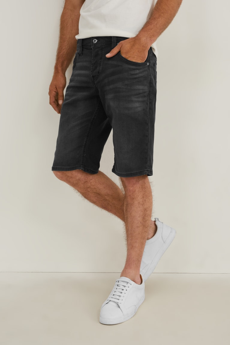  Bleu Grise Shorts C&A Mustang Denim Chicago - france QBH-1672204