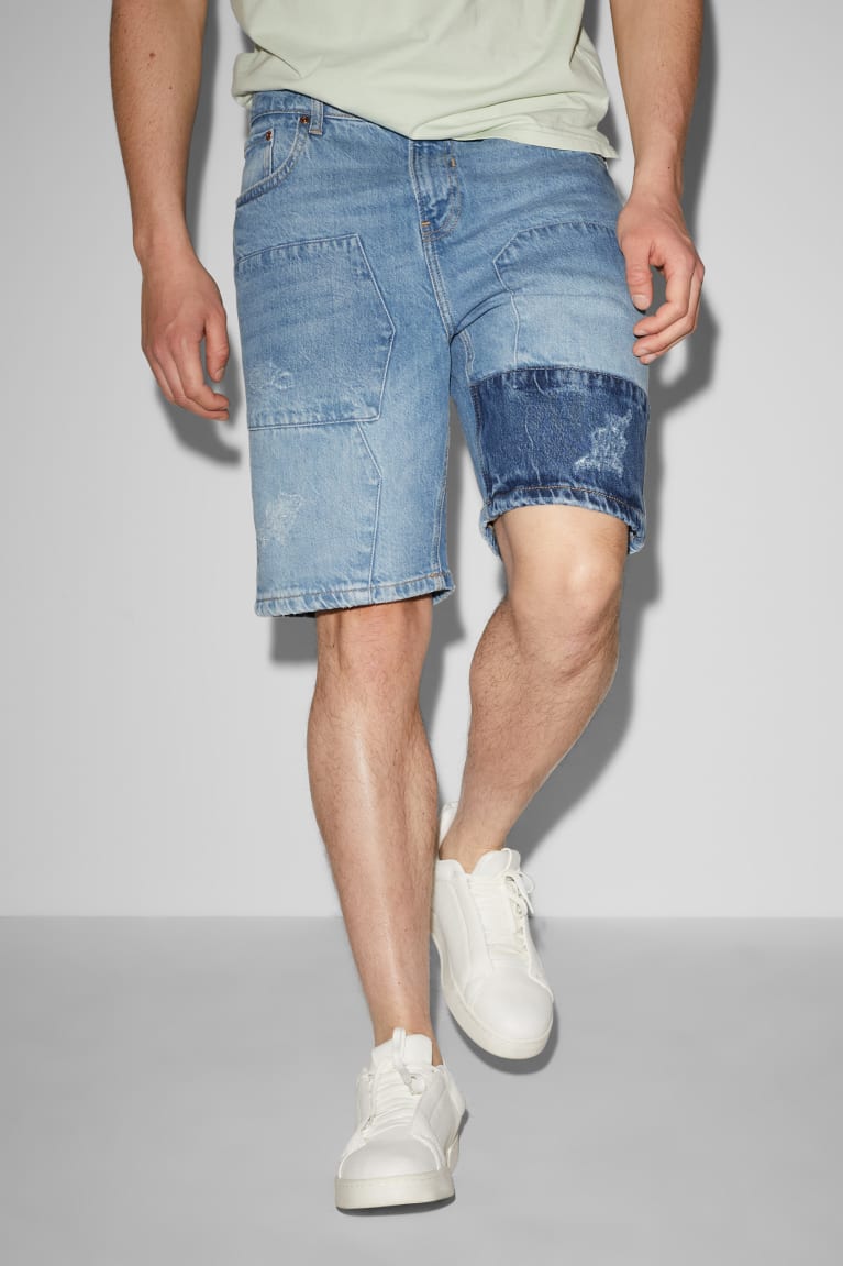  Bleu Bleu Clair Shorts C&A Clockhouse Denim Recycled - france DZZ-0810810