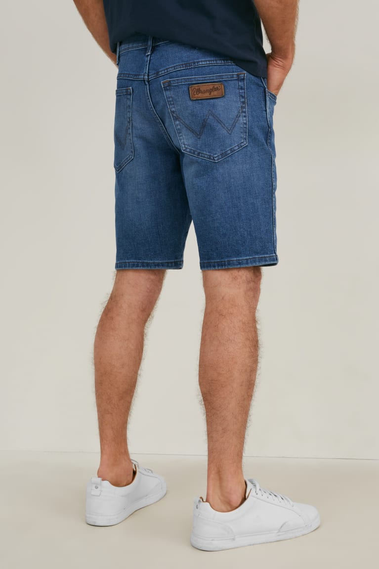  Bleu Bleu Clair Shorts C&A Wrangler Denim - france CBO-1602520