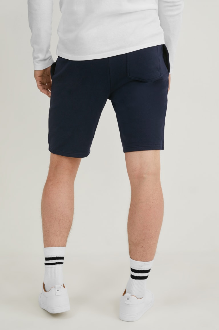  Bleu Foncé Shorts C&A Sweat Organic Coton - france NPG-3539757