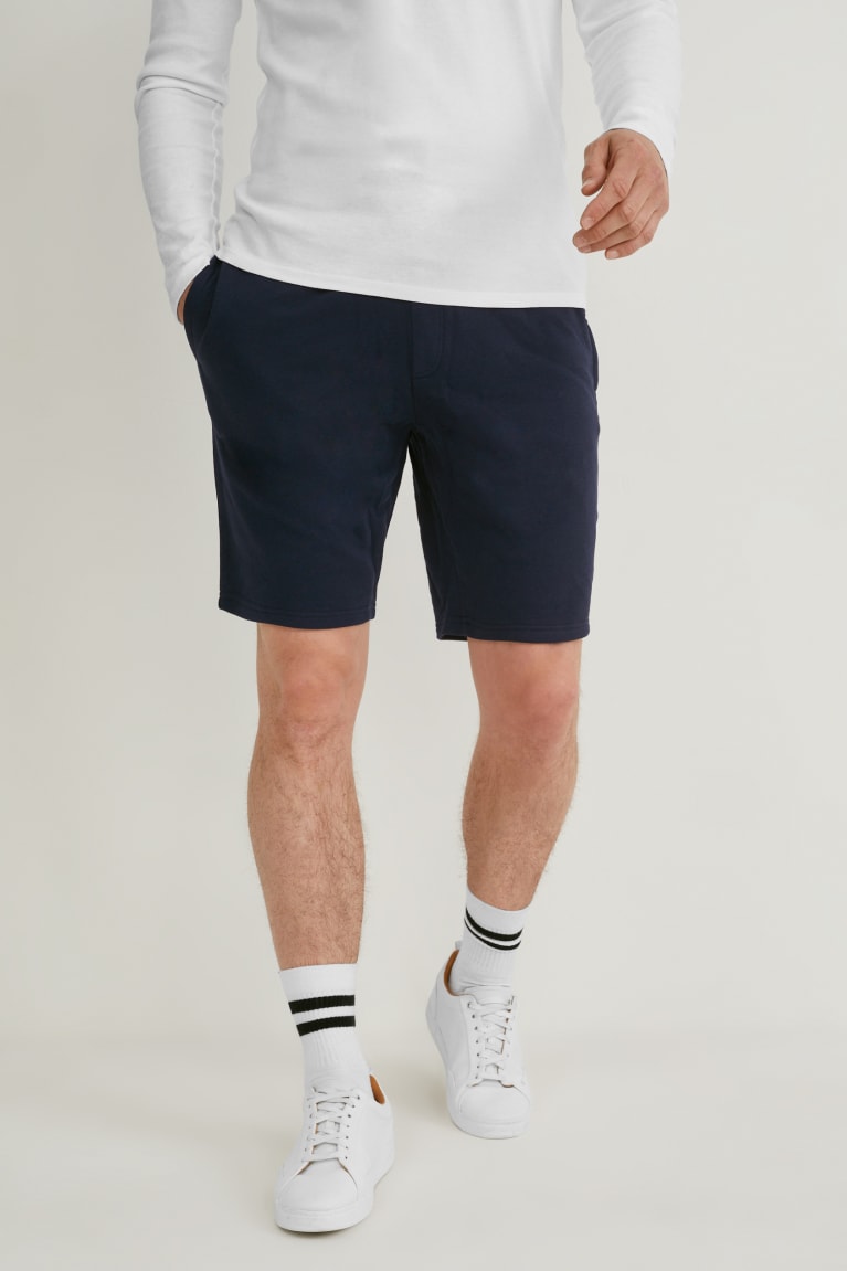  Bleu Foncé Shorts C&A Sweat Organic Coton - france NPG-3539757