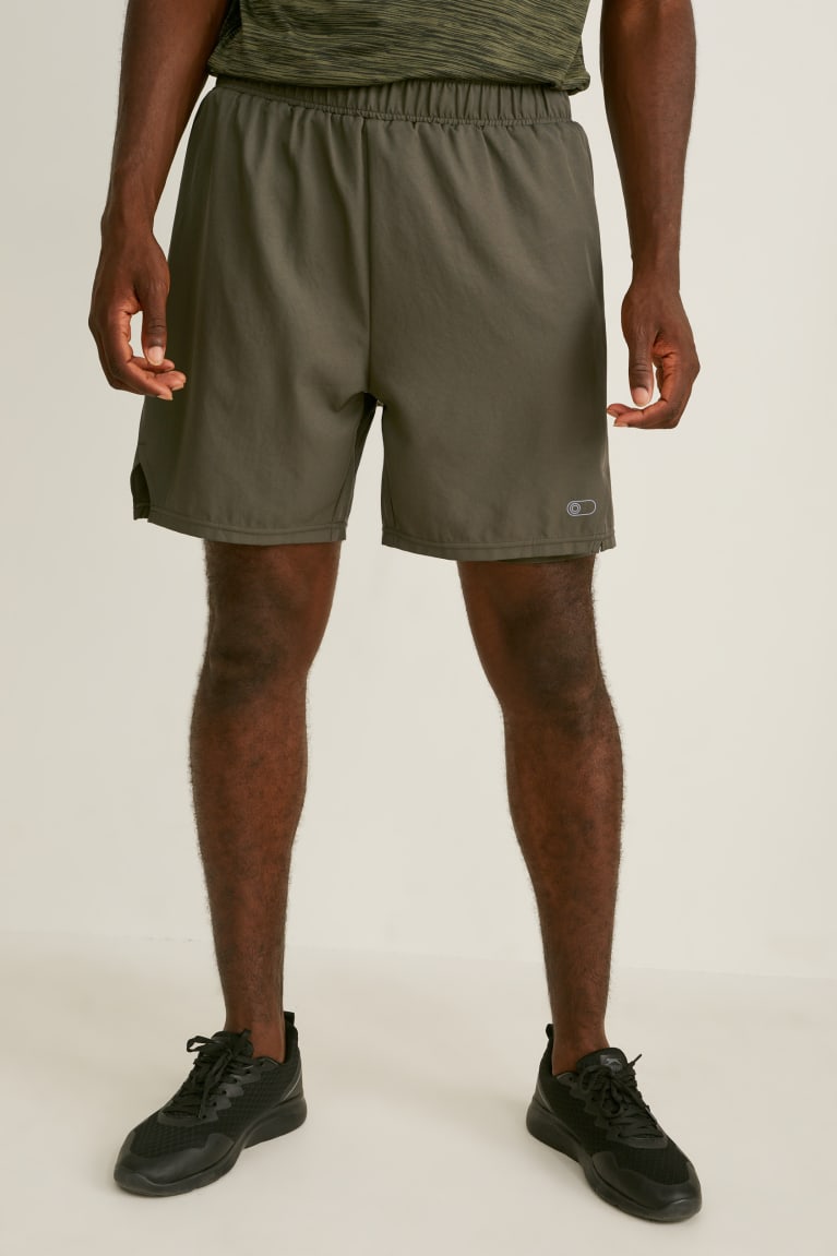  Vert Foncé Shorts C&A Active - france BKE-4089773