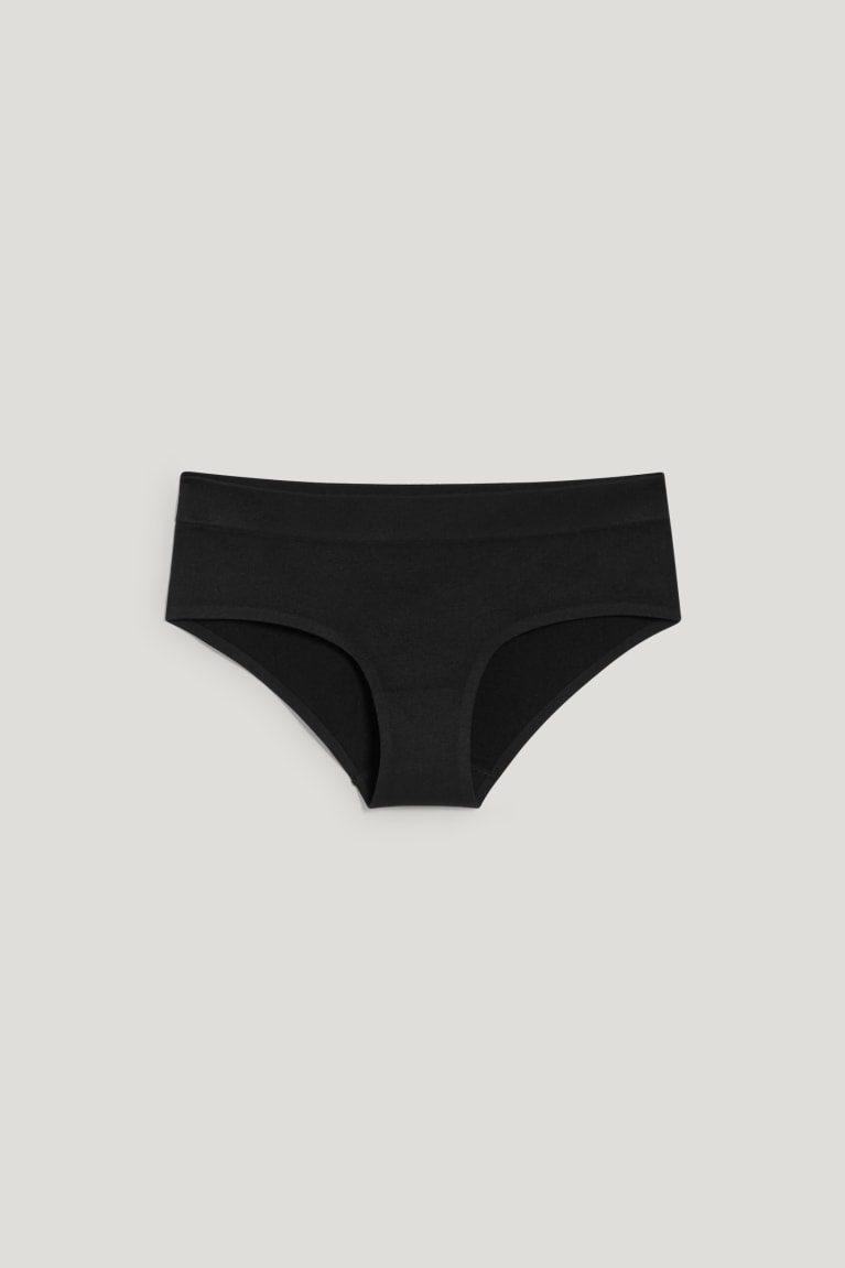  Noir Sous Vêtement C&A Hipster Briefs One Size Fits More - france ALL-9071869