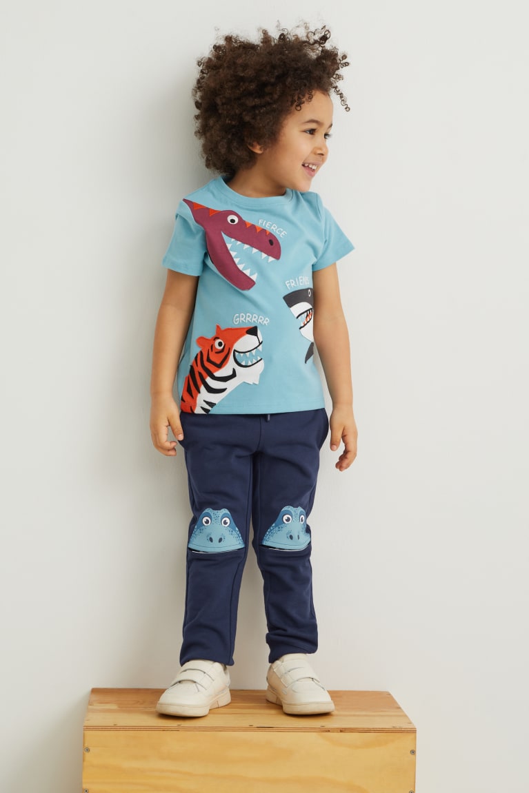  Bleu Foncé Pantalons C&A Dinosaur Joggers - france ZQK-0964432