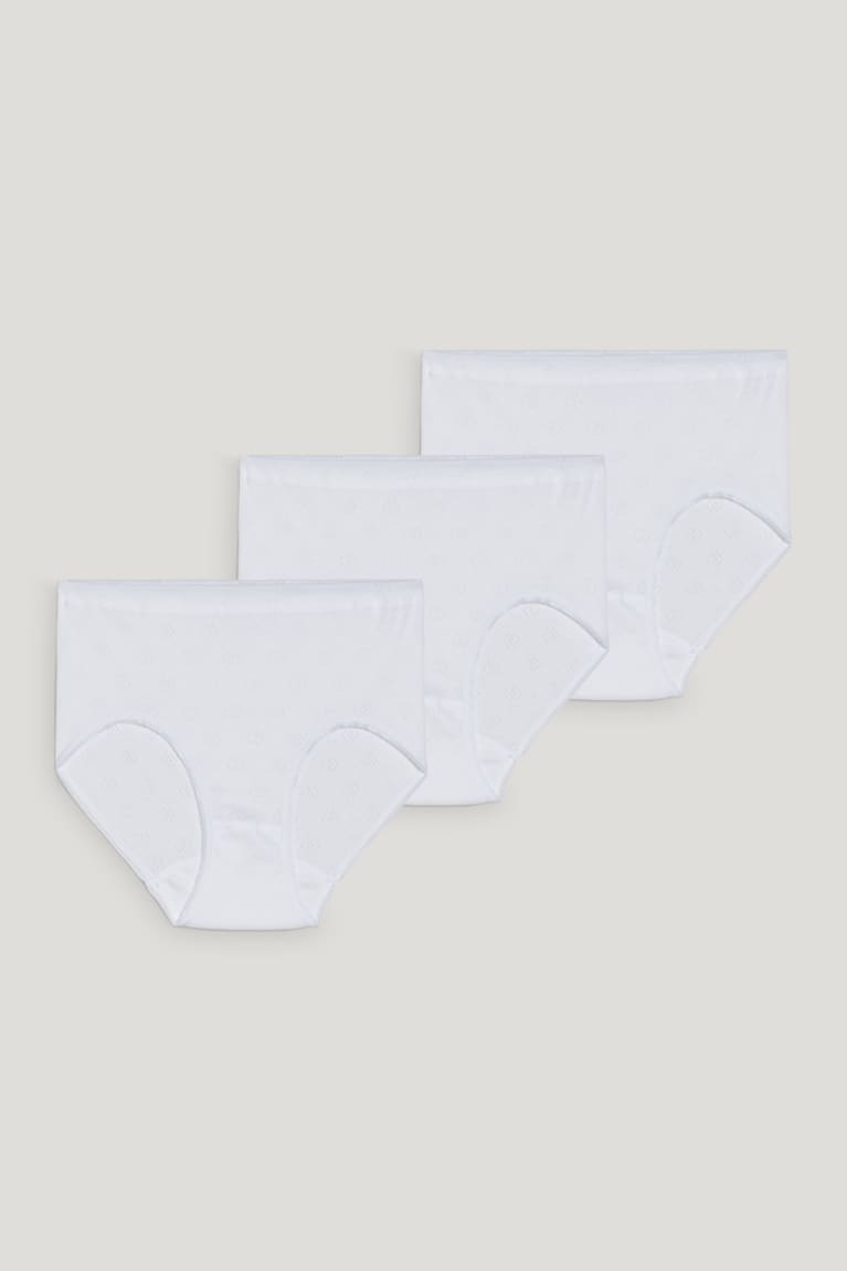  Blanche Sous Vêtement C&A Speidel Multipack Of 3 Briefs Organic Coton - france ORB-5766447