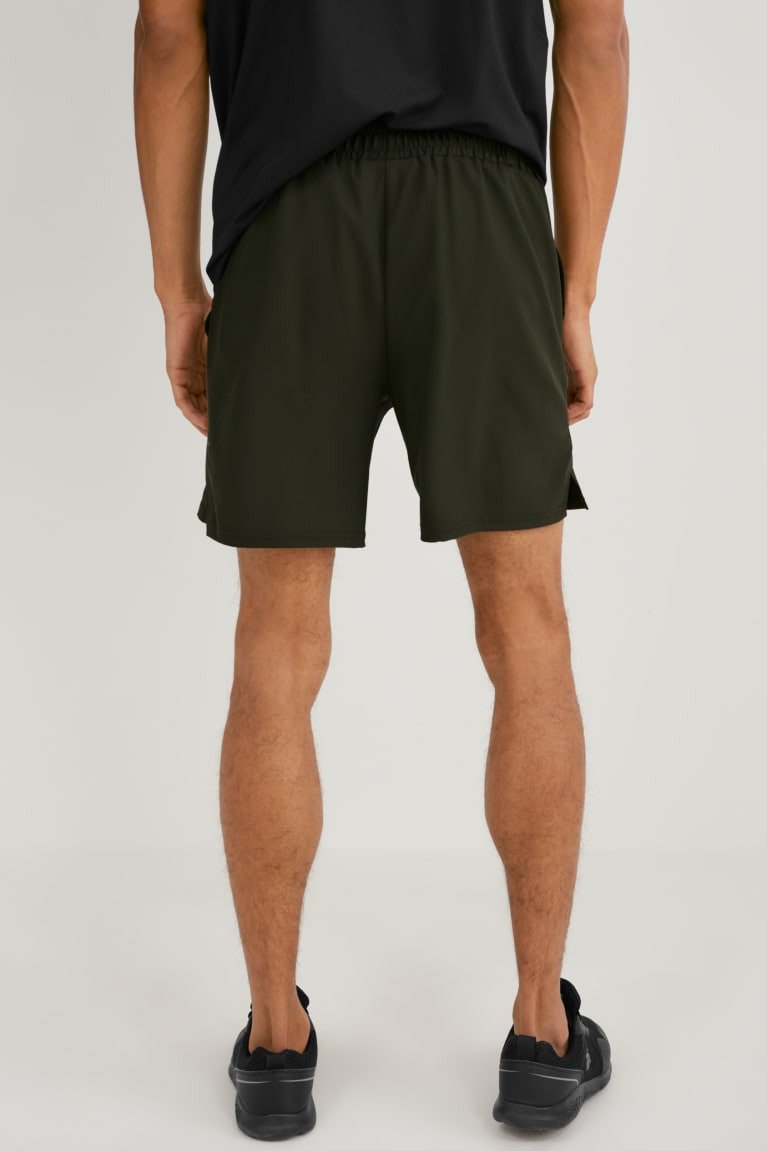  Vert Foncé Shorts C&A Active - france LZJ-4803617