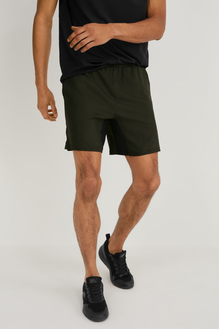  Vert Foncé Shorts C&A Active - france LZJ-4803617