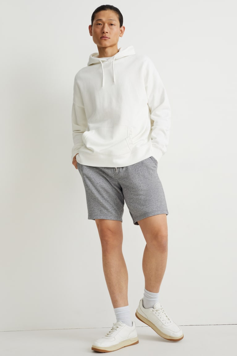  Grise Clair Shorts C&A Sweat With Organic Coton - france DKD-0518742