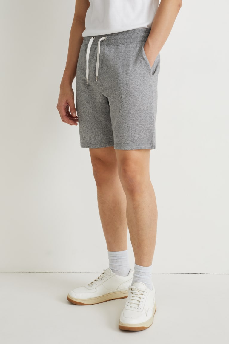  Grise Clair Shorts C&A Sweat With Organic Coton - france DKD-0518742