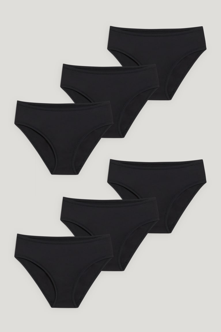  Noir Sous Vêtement C&A Multipack Of 6 Briefs Lycra - france KDK-4107964