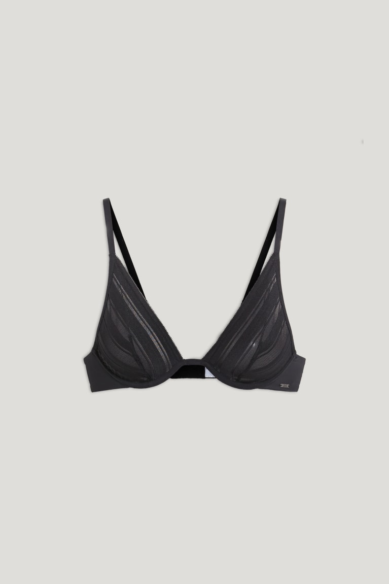  Noir Sous Vêtement C&A Underwire Bra - france MBU-0440480