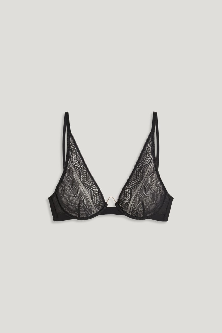  Noir Sous Vêtement C&A Underwire Bra - france RYO-2960052