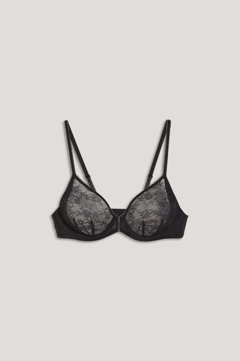  Noir Sous Vêtement C&A Underwire Bra - france QMB-1480260