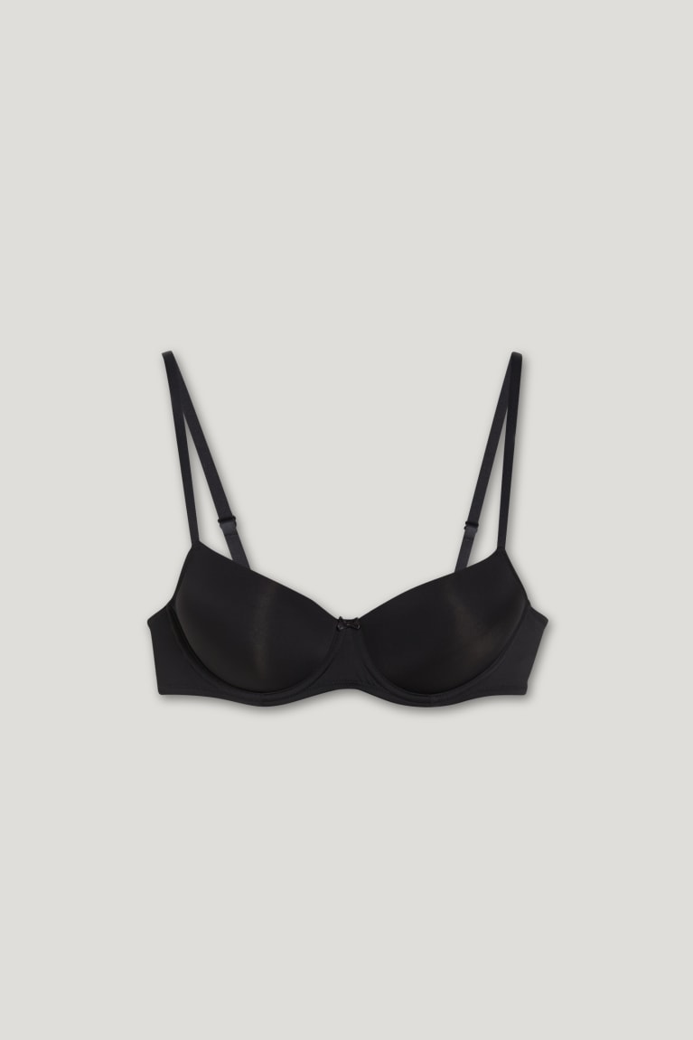  Noir Sous Vêtement C&A Underwire Bra Demi Rembourré - france SSA-0552702