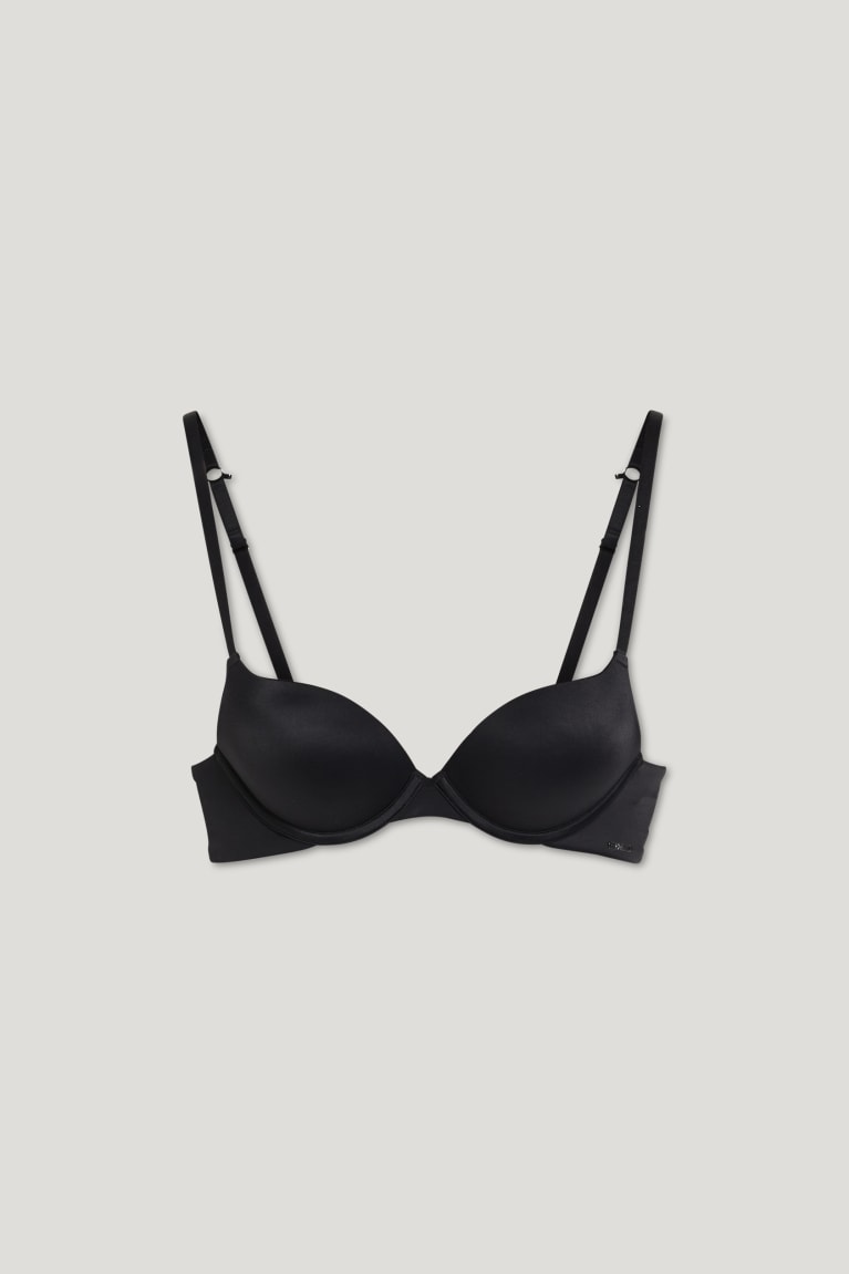  Noir Sous Vêtement C&A Underwire Bra Demi Rembourré Push-up - france GKY-4736357