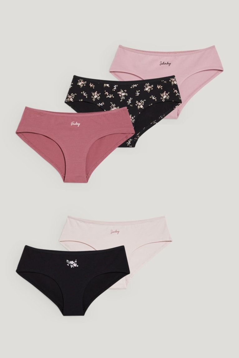  Rose Sous Vêtement C&A Multipack Of 5 Hipster Briefs - france IAP-4996405