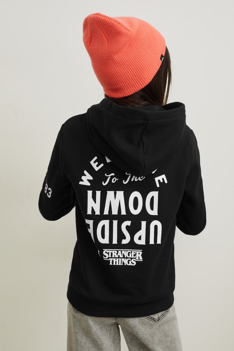  Noir Sweat à Capuche C&A Stranger Things - france TGI-1480351