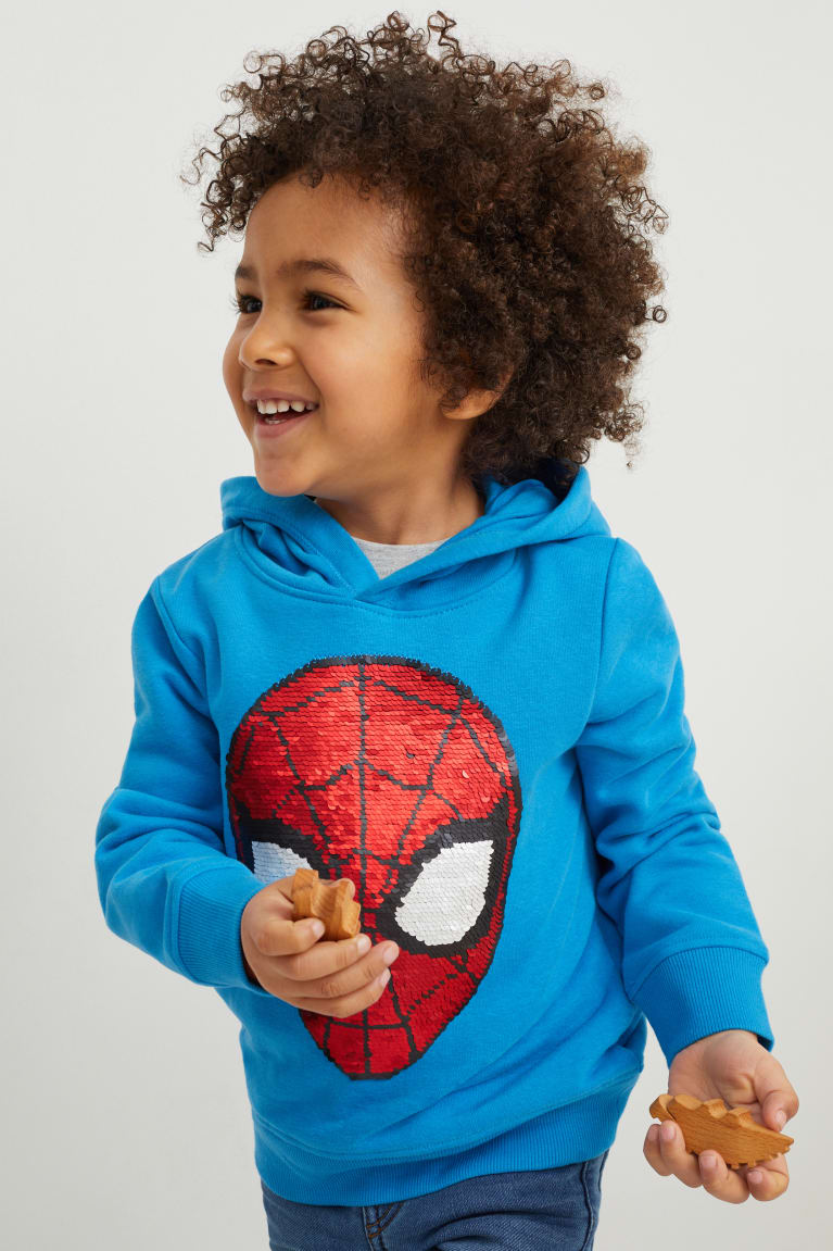  Bleu Sweat à Capuche C&A Spider-man Shiny - france SKH-3405478