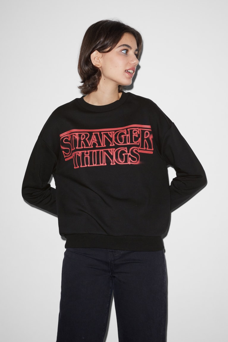  Noir Sweats C&A Clockhouse Stranger Things - france QXW-3149179