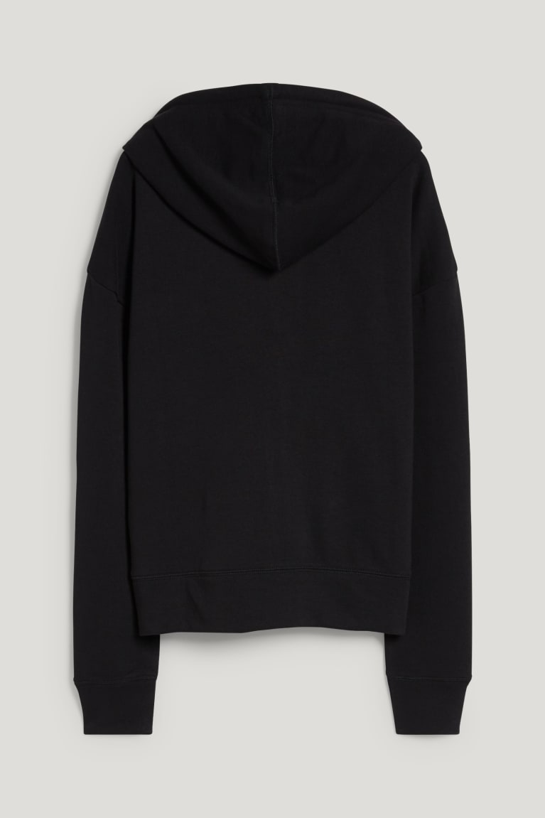  Noir Sweats C&A Zip-through With Hood Recycled - france AGN-7969040