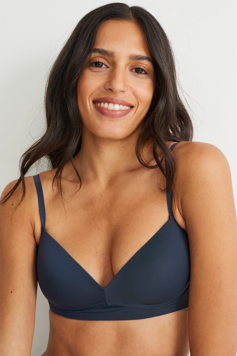  Bleu Foncé Sous Vêtement C&A Non-wired Bra Rembourré - france JRV-7156965