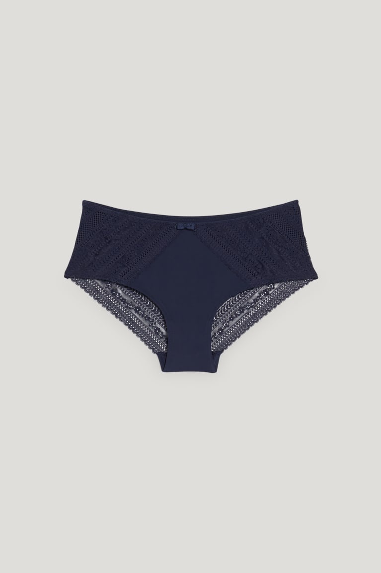  Bleu Foncé Sous Vêtement C&A Hipster Briefs Lycra - france ABQ-6840190