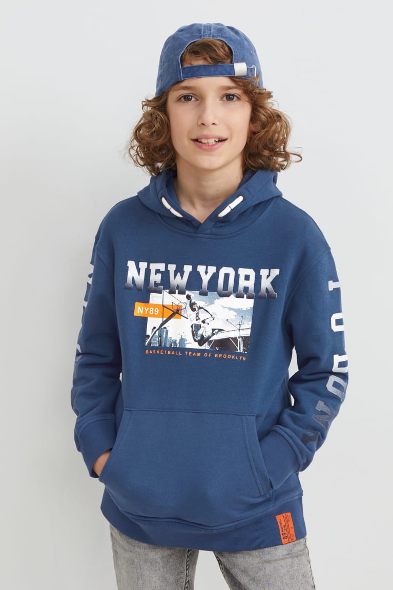  Bleu Foncé Sweat à Capuche C&A - france STF-3318522