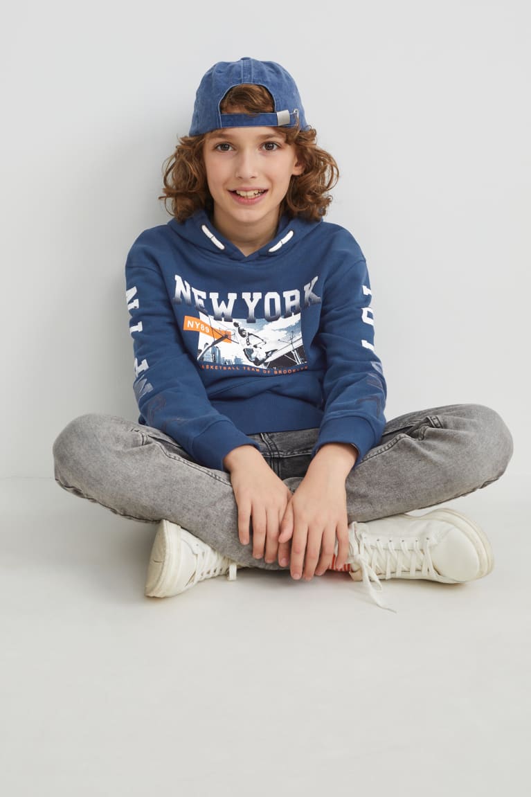  Bleu Foncé Sweat à Capuche C&A - france STF-3318522