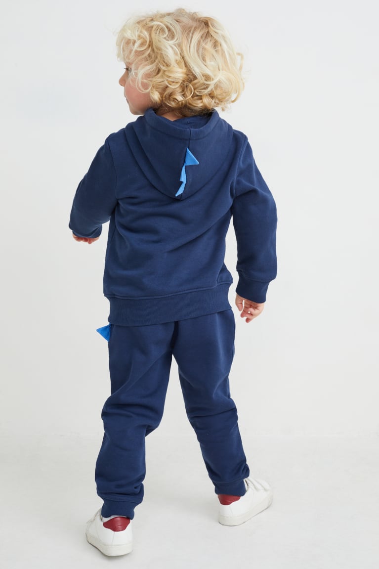  Bleu Foncé Sweat à Capuche C&A Set And Joggers 2 Piece - france BWE-4614171