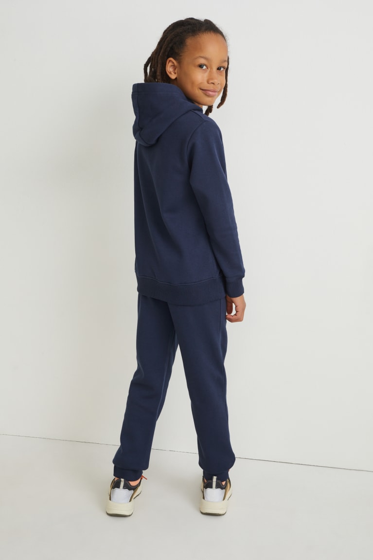  Bleu Foncé Sweat à Capuche C&A Set And Joggers 2 Piece - france NLO-0467865