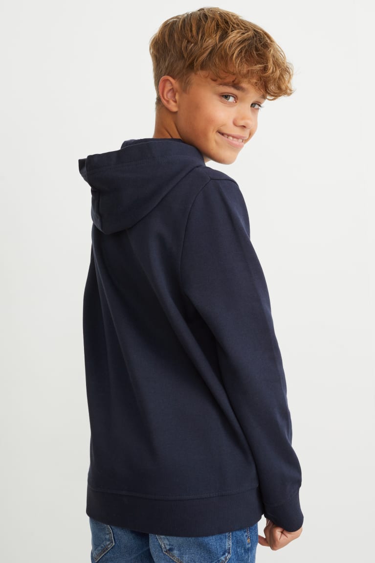  Bleu Foncé Sweat à Capuche C&A Sonic - france PXL-3934557