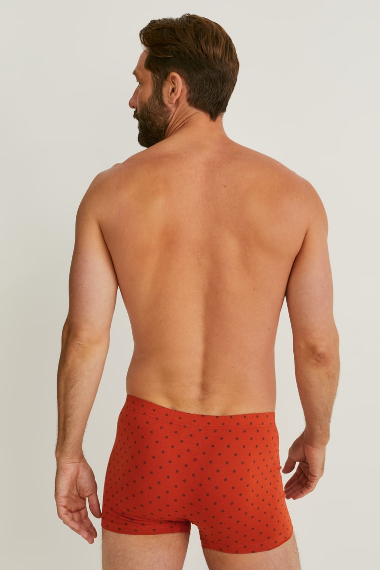  Orange Sous Vêtement C&A Multipack Of 3 Trunks Organic Coton Lycra - france WOV-3689967