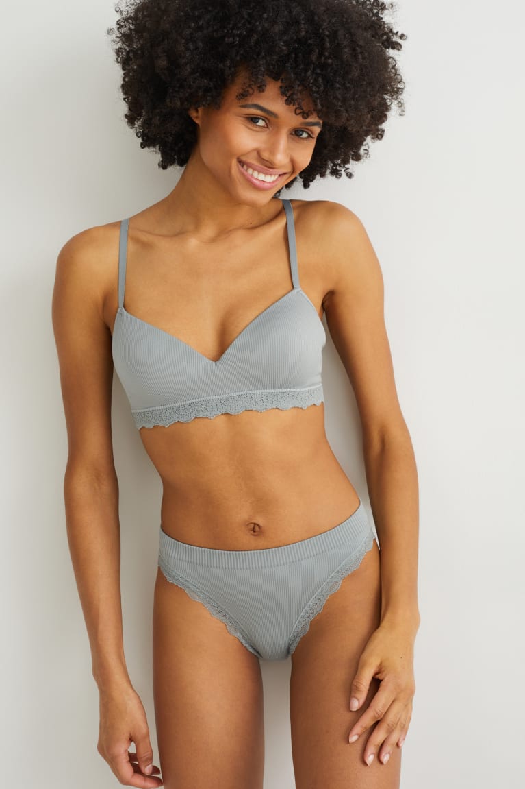  Vert Sous Vêtement C&A Non-wired Bra Demi Rembourré Seamless Lycra - france WXE-3739470