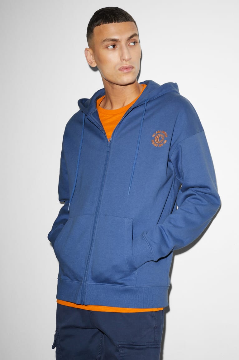  Bleu Sweats C&A Zip-through With Hood - france KGE-0839483