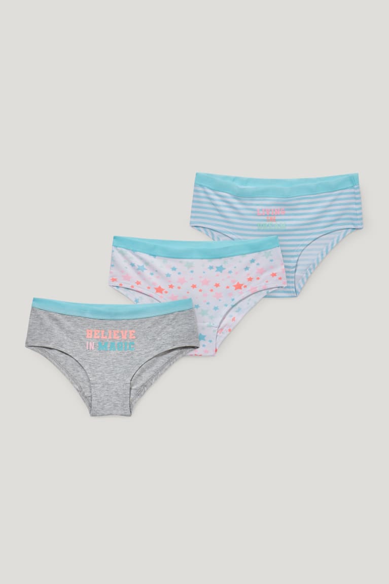  Turquoise Sous Vêtement C&A Multipack Of 3 Briefs Organic Coton - france MMP-1632971