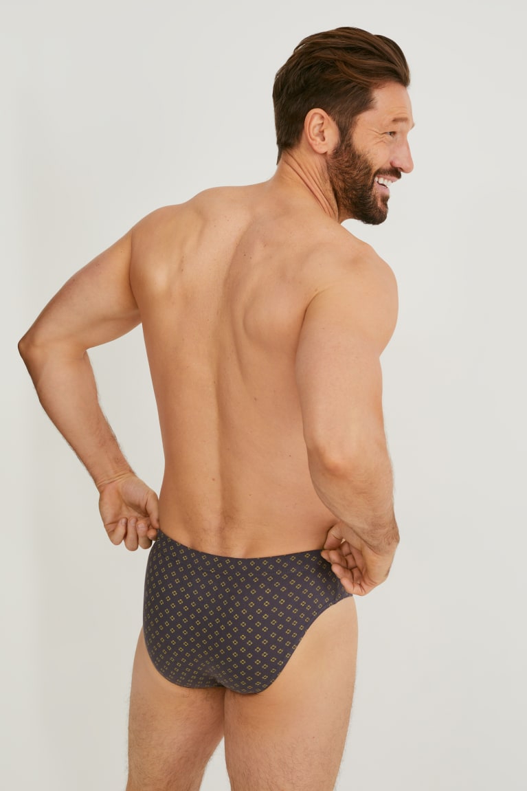  Grise Jaune Sous Vêtement C&A Multipack Of 3 Briefs Organic Coton - france HLC-3372886