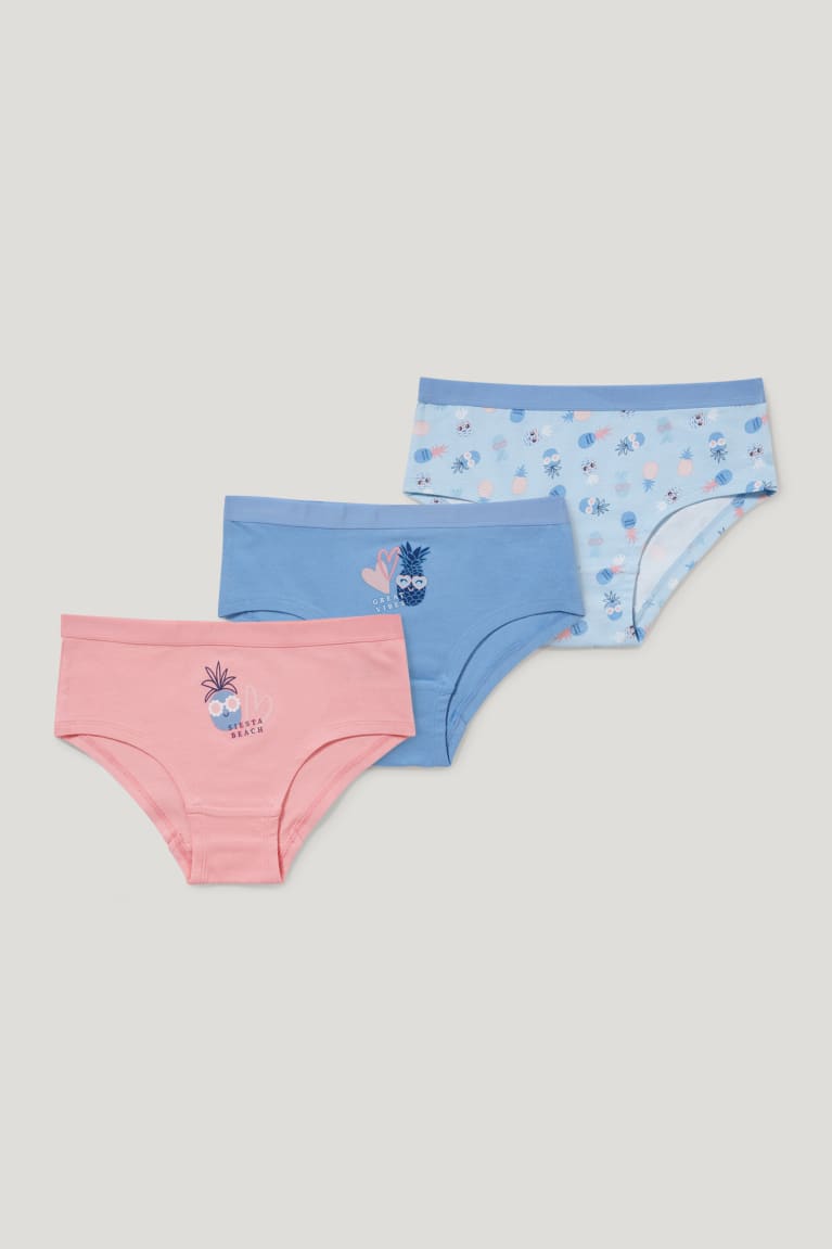  Bleu Clair Sous Vêtement C&A Multipack Of 3 Briefs Organic Coton - france CIS-8837296