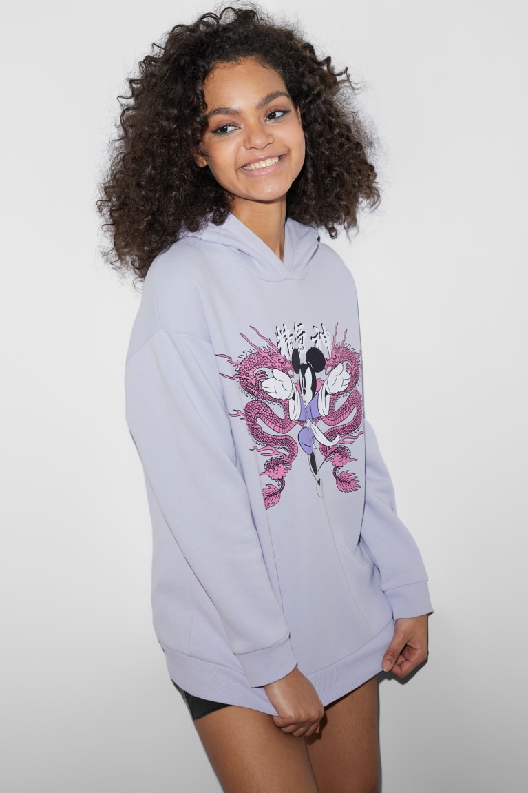  Violette Clair Sweat à Capuche C&A Clockhouse Mickey Mouse - france FRV-8142965