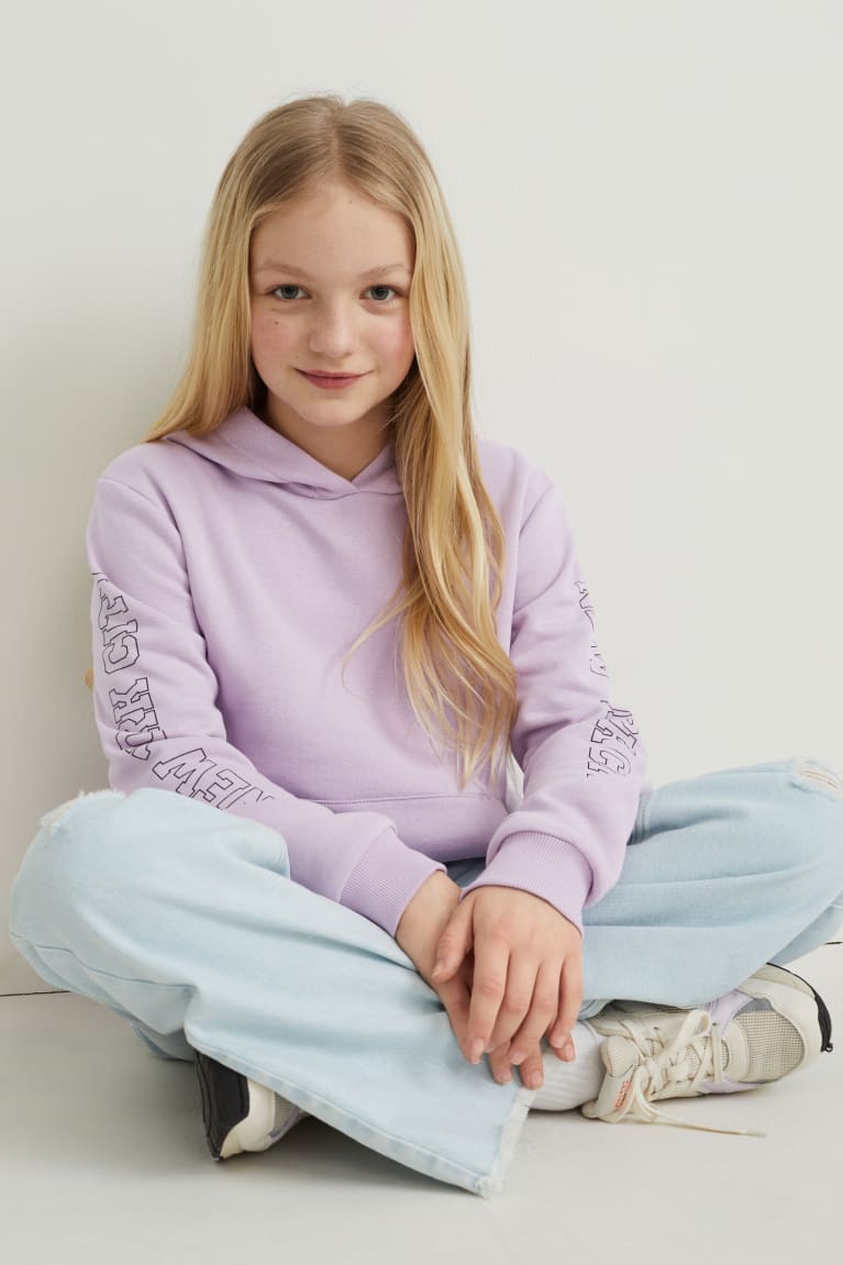  Violette Clair Sweat à Capuche C&A - france DGV-3286413