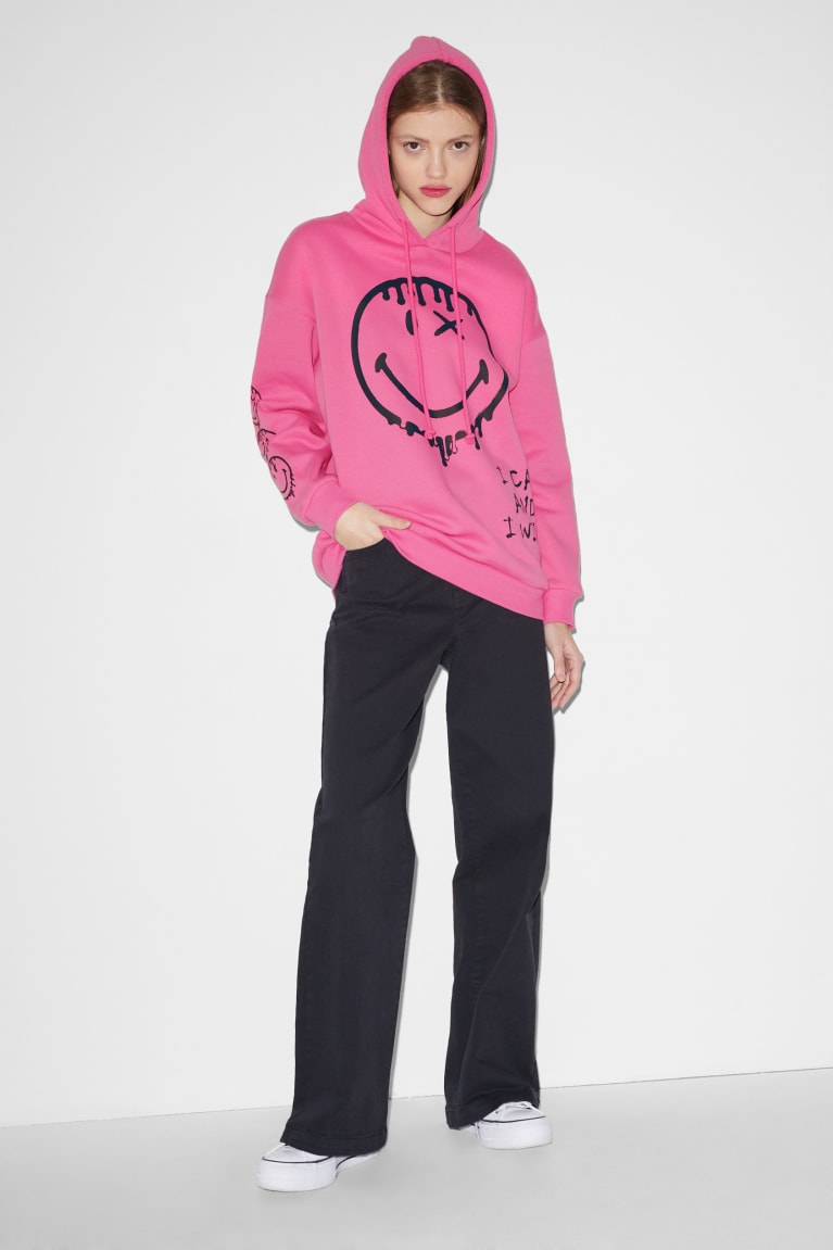  Rose Sweat à Capuche C&A Clockhouse Smileyworld - france HYK-1305530