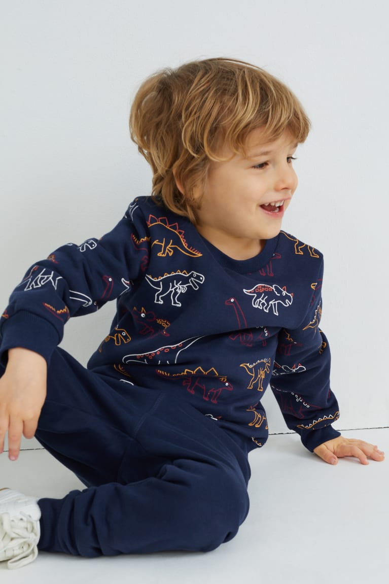  Bleu Foncé Sweats C&A Dinosaur Set And Joggers 2 Piece - france FOD-3136087